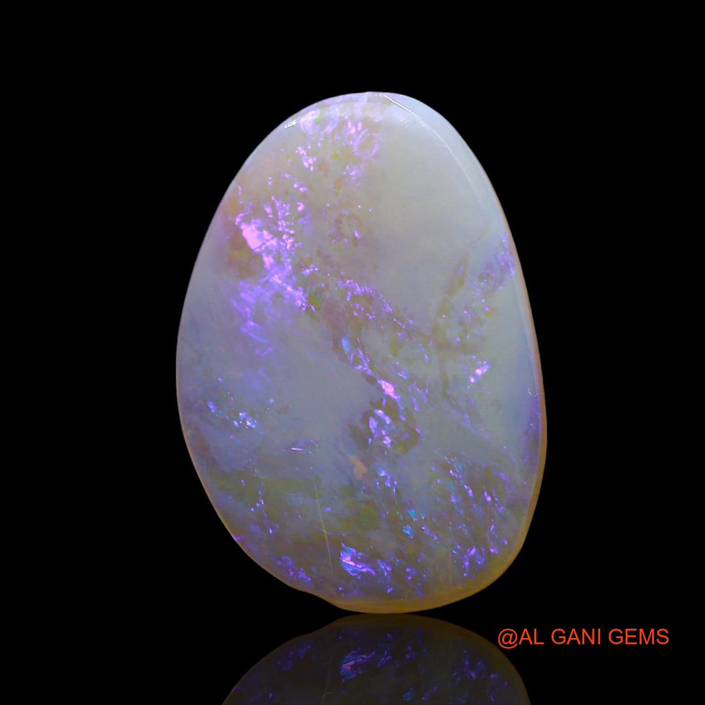 Natural Fire Opal Gemstone 3.00 Cts Loose Fancy Cabochon From Australia 16x11x2 mm AE-730