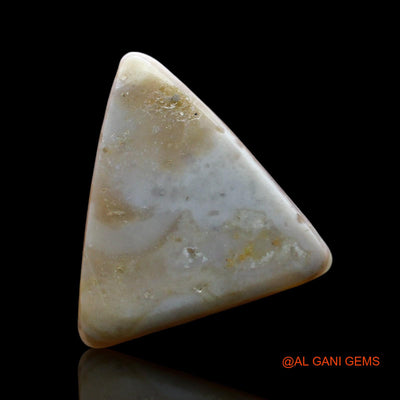 Natural Fire Opal Gemstone 4.00 Cts Loose Trillion Cabochon From Australia 14x13x4 mm AE-731