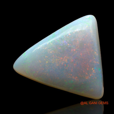 Natural Fire Opal Gemstone 4.00 Cts Loose Trillion Cabochon From Australia 14x13x4 mm AE-731