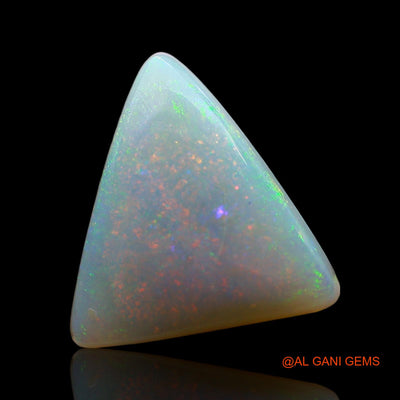 Natural Fire Opal Gemstone 4.00 Cts Loose Trillion Cabochon From Australia 14x13x4 mm AE-731
