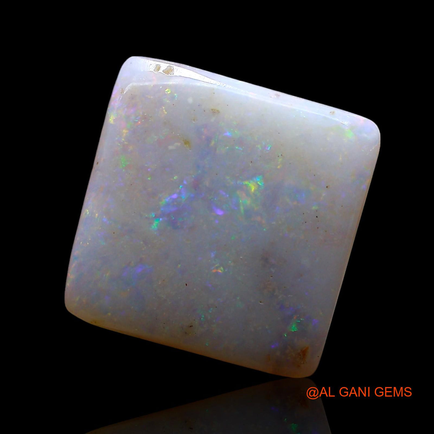 Natural Untreated Fire Opal Loose Gemstone Square Cabochon From Australia 5.00 Cts 13x13x3 mm AE-733