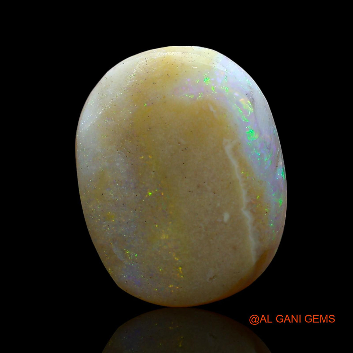 5.00 Cts Natural Australian Fire Opal Loose Gemstone Oval Cabochon 15x12x4 mm AE-735