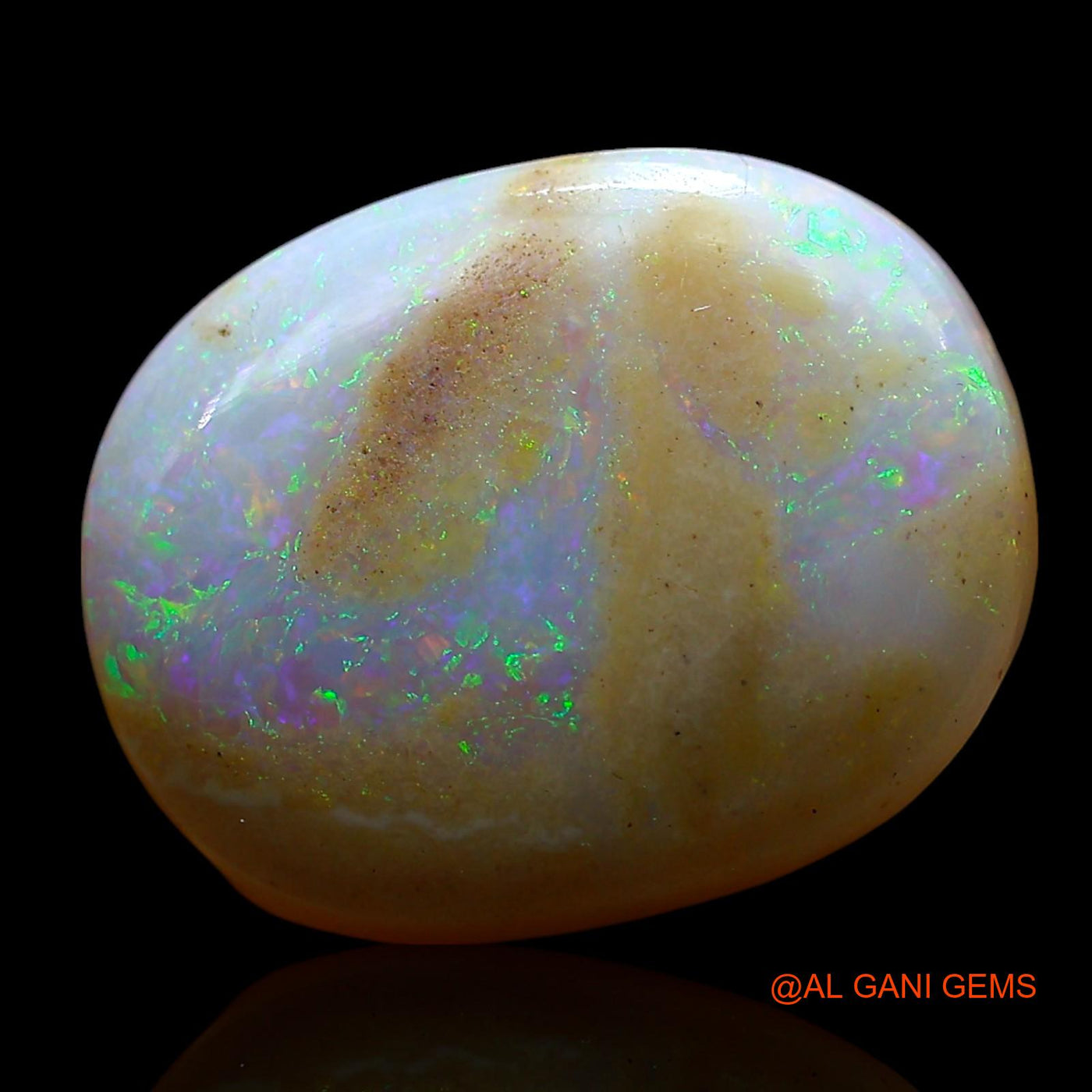 5.00 Cts Natural Australian Fire Opal Loose Gemstone Oval Cabochon 15x12x4 mm AE-735