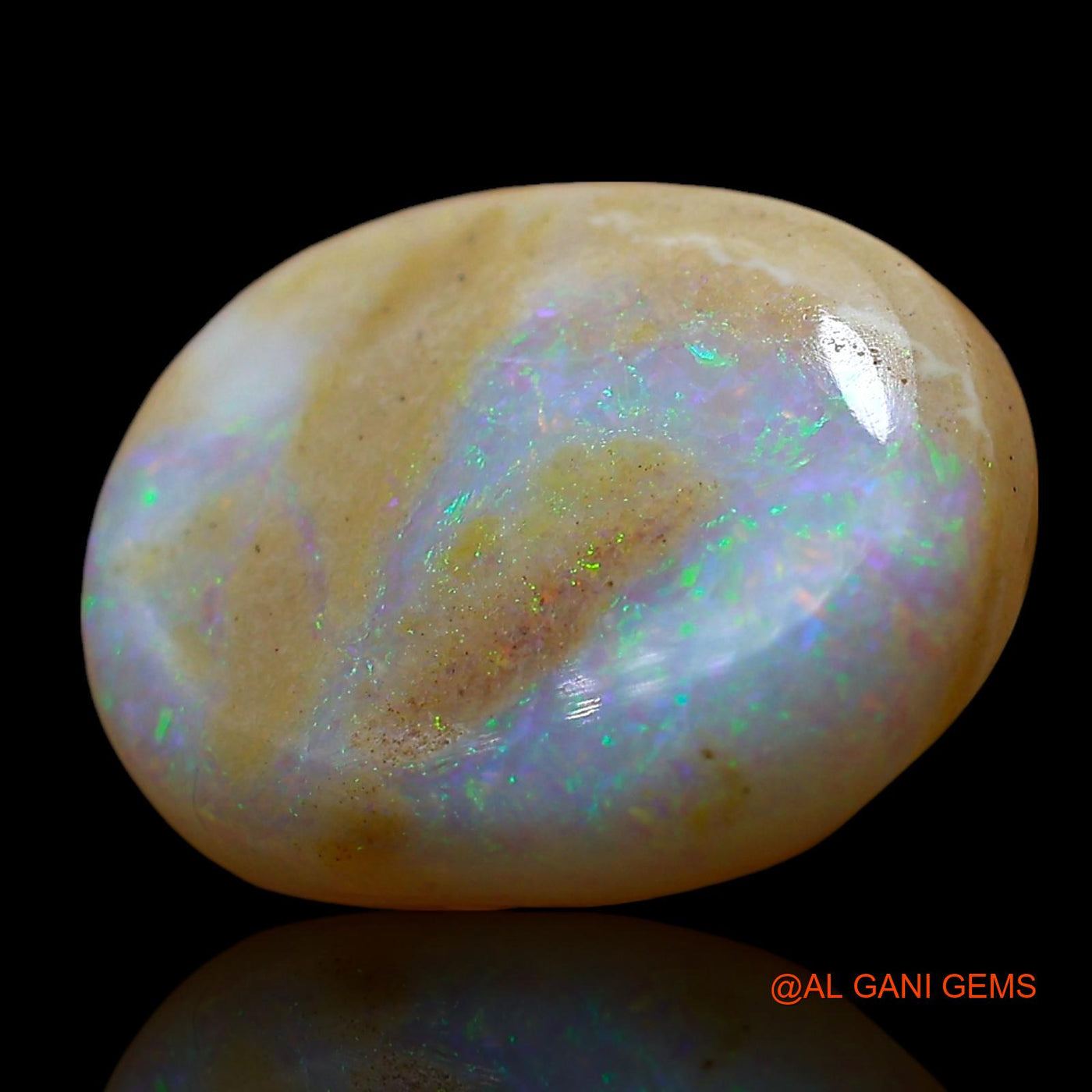 5.00 Cts Natural Australian Fire Opal Loose Gemstone Oval Cabochon 15x12x4 mm AE-735