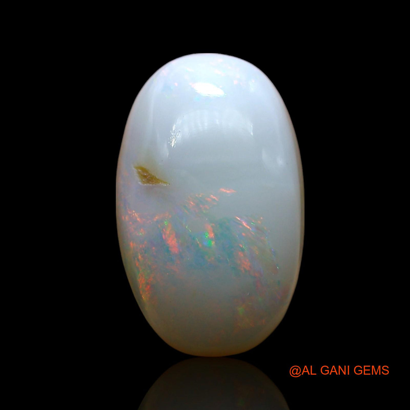 6.00 Cts Natural Australian Fire Opal Oval Cabochon Loose Gemstone For Jewelry 16x10x6 mm AE-736