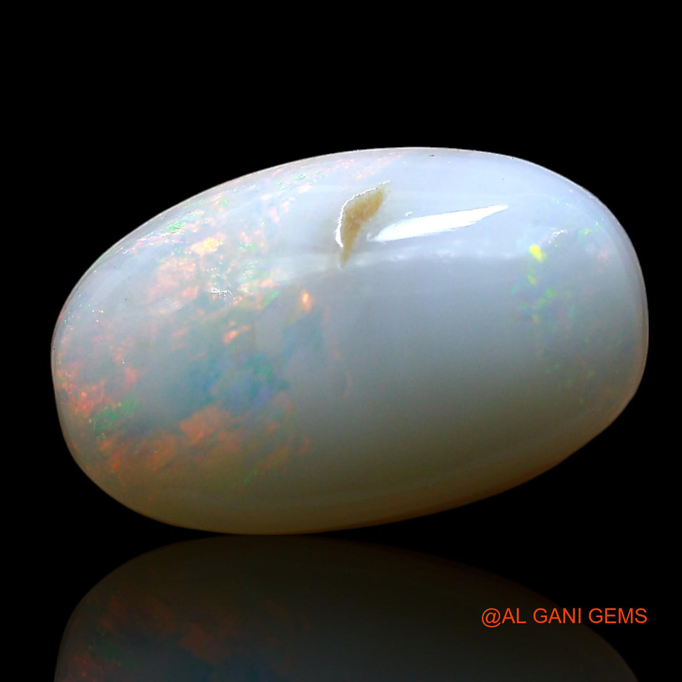 6.00 Cts Natural Australian Fire Opal Oval Cabochon Loose Gemstone For Jewelry 16x10x6 mm AE-736
