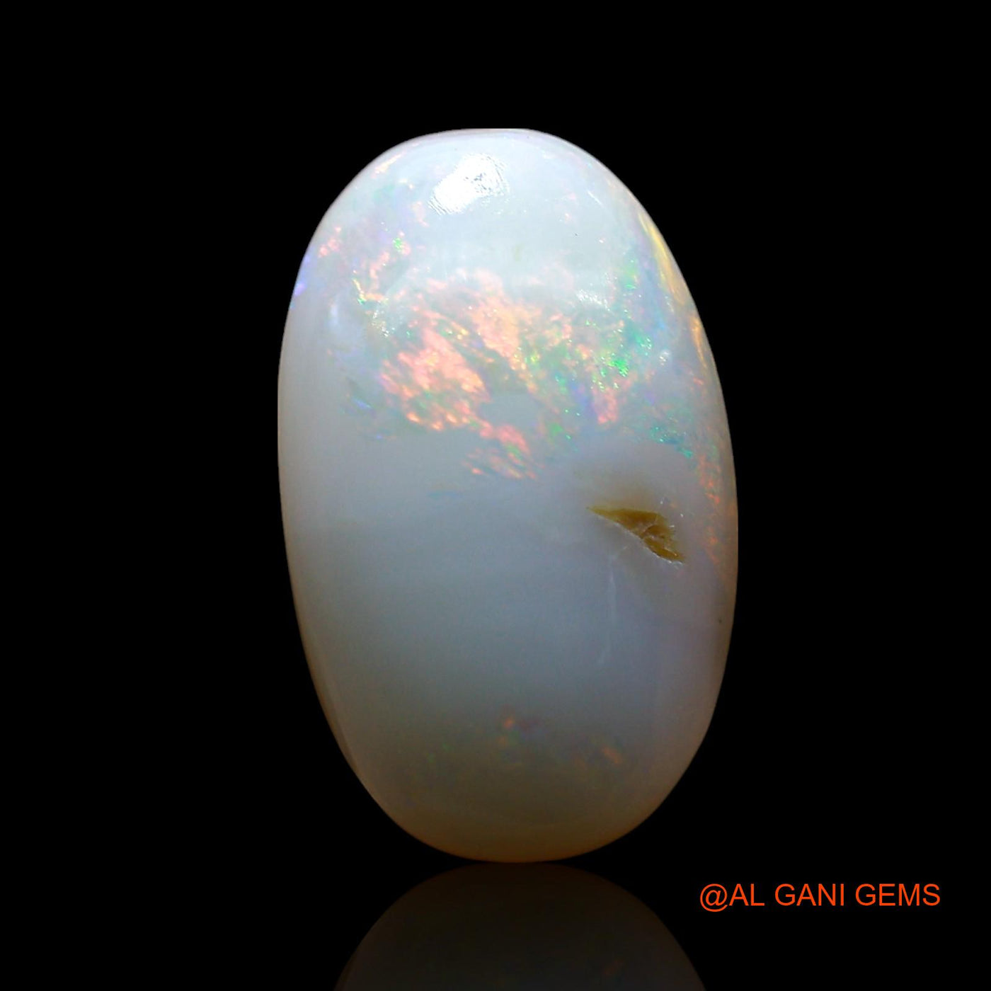 6.00 Cts Natural Australian Fire Opal Oval Cabochon Loose Gemstone For Jewelry 16x10x6 mm AE-736