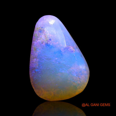 Natural Untreated Fire Opal Loose Gemstone Pear Cabochon From Australia 5.00 Cts 16x11x5 mm AE-737