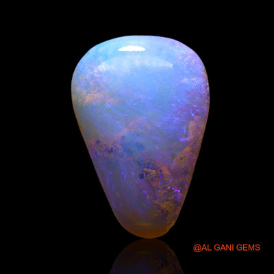 Natural Untreated Fire Opal Loose Gemstone Pear Cabochon From Australia 5.00 Cts 16x11x5 mm AE-737