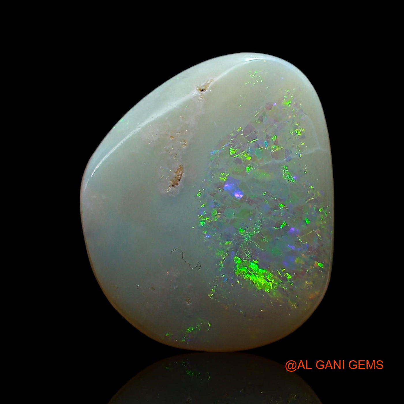 Natural Untreated Fire Opal Loose Gemstone Fancy Cabochon From Australia 5.00 Cts 15x13x3 mm AE-738