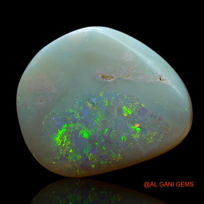 Natural Untreated Fire Opal Loose Gemstone Fancy Cabochon From Australia 5.00 Cts 15x13x3 mm AE-738