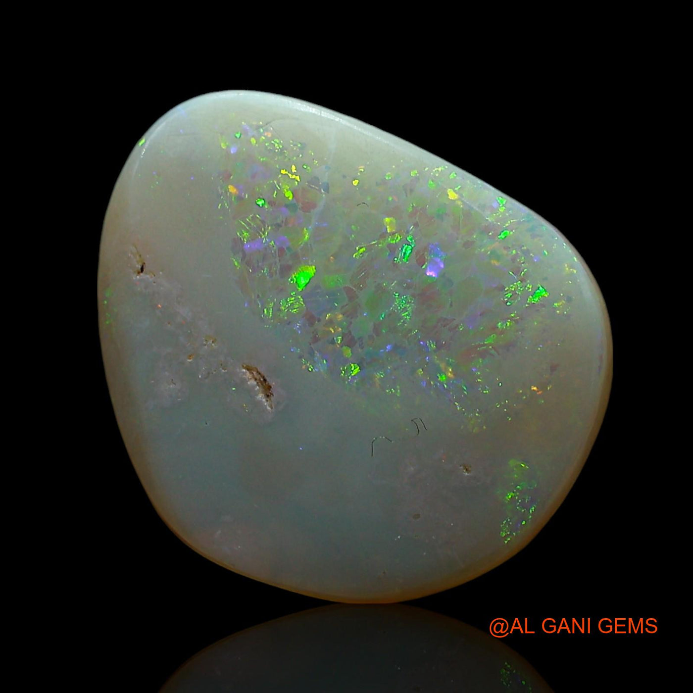Natural Untreated Fire Opal Loose Gemstone Fancy Cabochon From Australia 5.00 Cts 15x13x3 mm AE-738