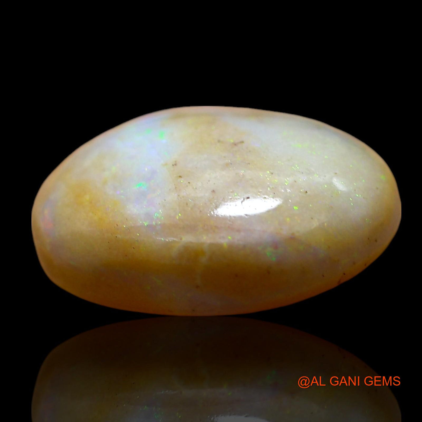 7.00 Cts Natural Australian Fire Opal Loose Gemstone Oval Cabochon 15x12x5 mm AE-740