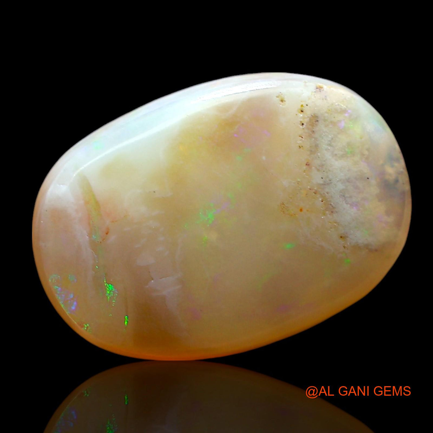 6.00 Cts Natural Australian Fire Opal Loose Gemstone Oval Cabochon 16x11x5 mm AE-743