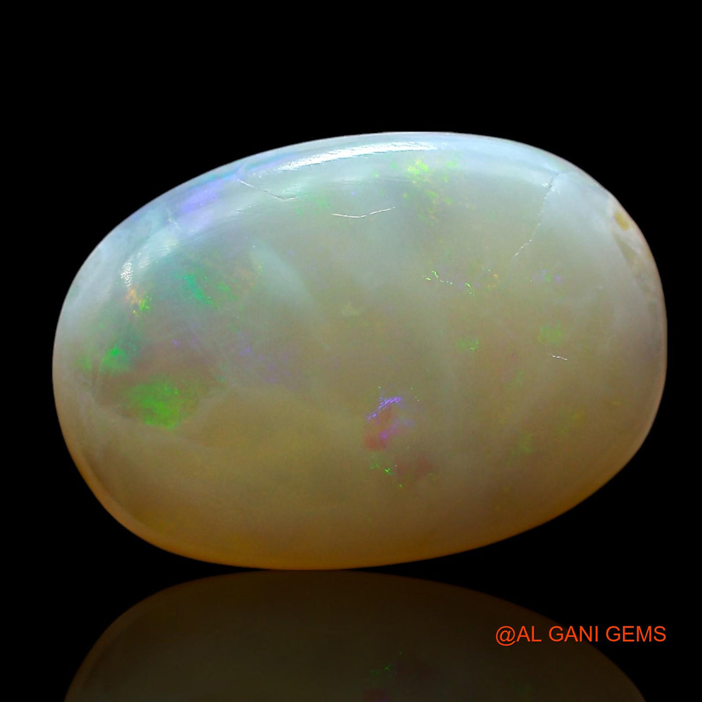 6.00 Cts Natural Australian Fire Opal Loose Gemstone Oval Cabochon 16x11x5 mm AE-743