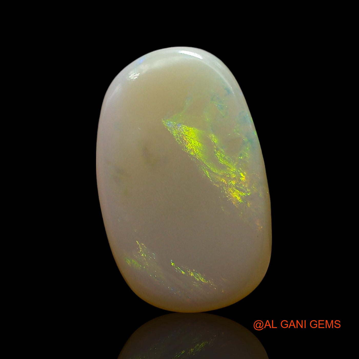 5.00 Cts Unheated Australian Fire Opal Loose Gemstone Oval Cabochon Natural 16x10x4 mm AE-744