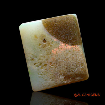 5.00 Cts Natural Australian Fire Opal Square Cabochon Loose Gemstone For Jewelry 13x11x3 mm AE-745
