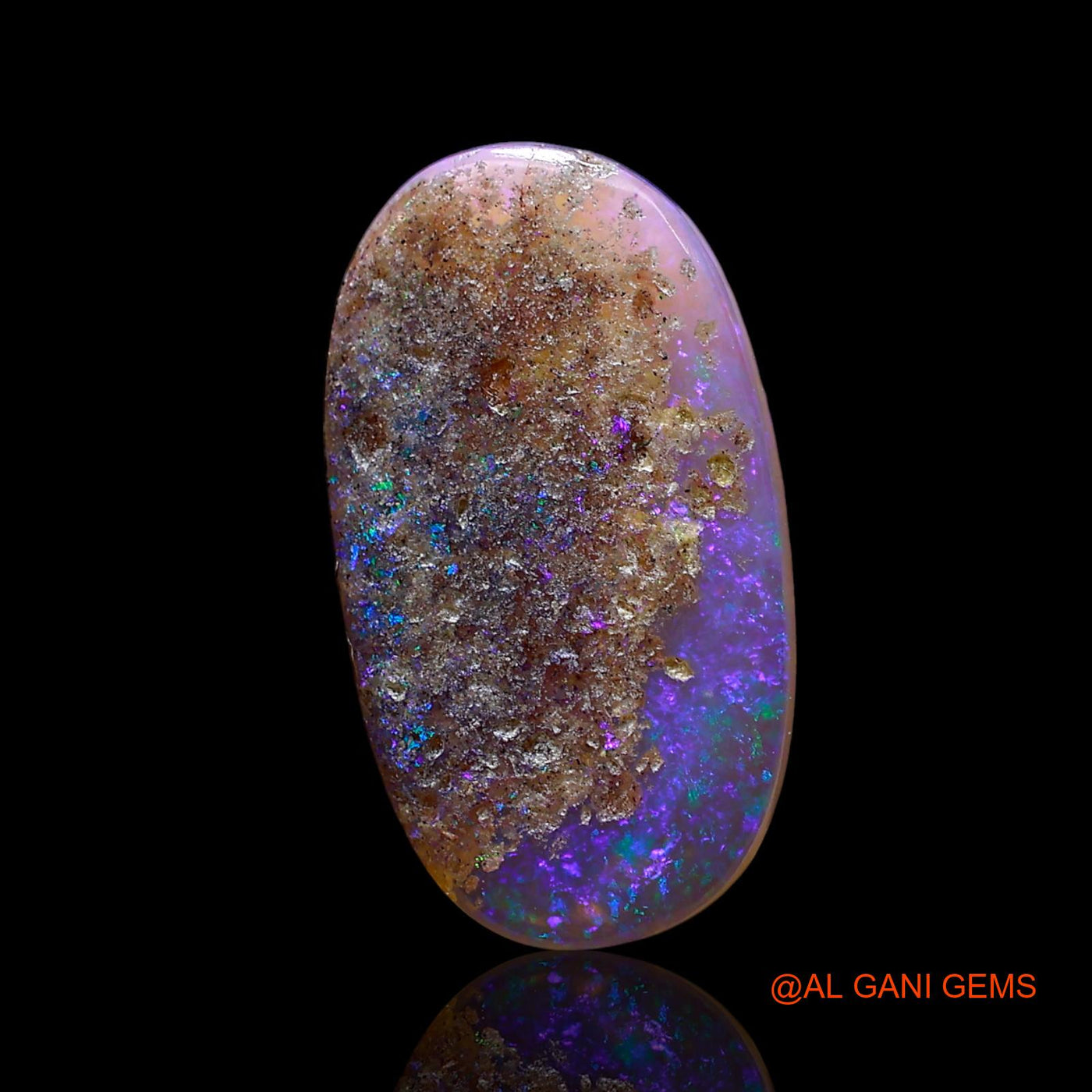 3.00 Cts Natural Australian Fire Opal Loose Gemstone Oval Cabochon 17x10x2 mm AE-746