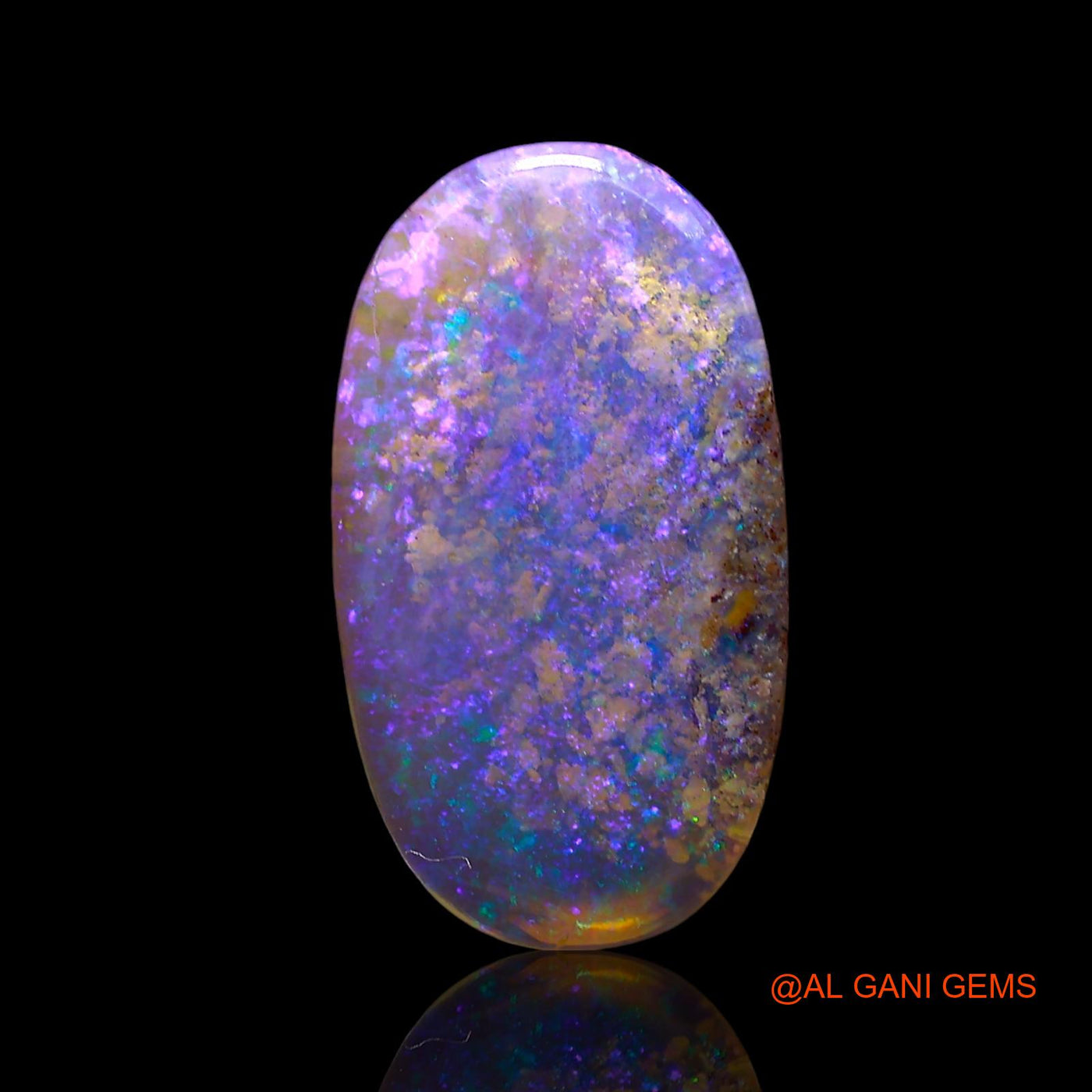 3.00 Cts Natural Australian Fire Opal Loose Gemstone Oval Cabochon 17x10x2 mm AE-746