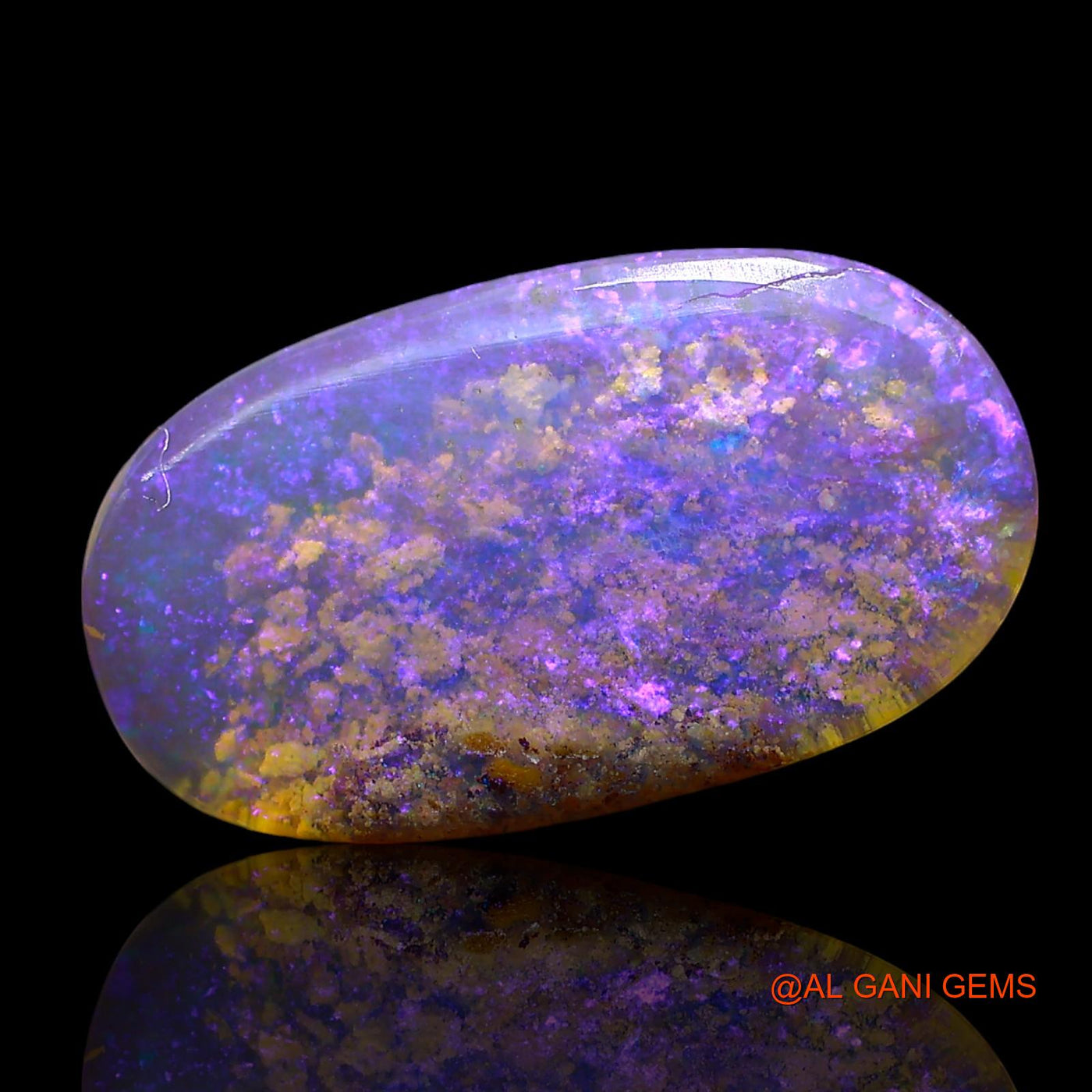 3.00 Cts Natural Australian Fire Opal Loose Gemstone Oval Cabochon 17x10x2 mm AE-746