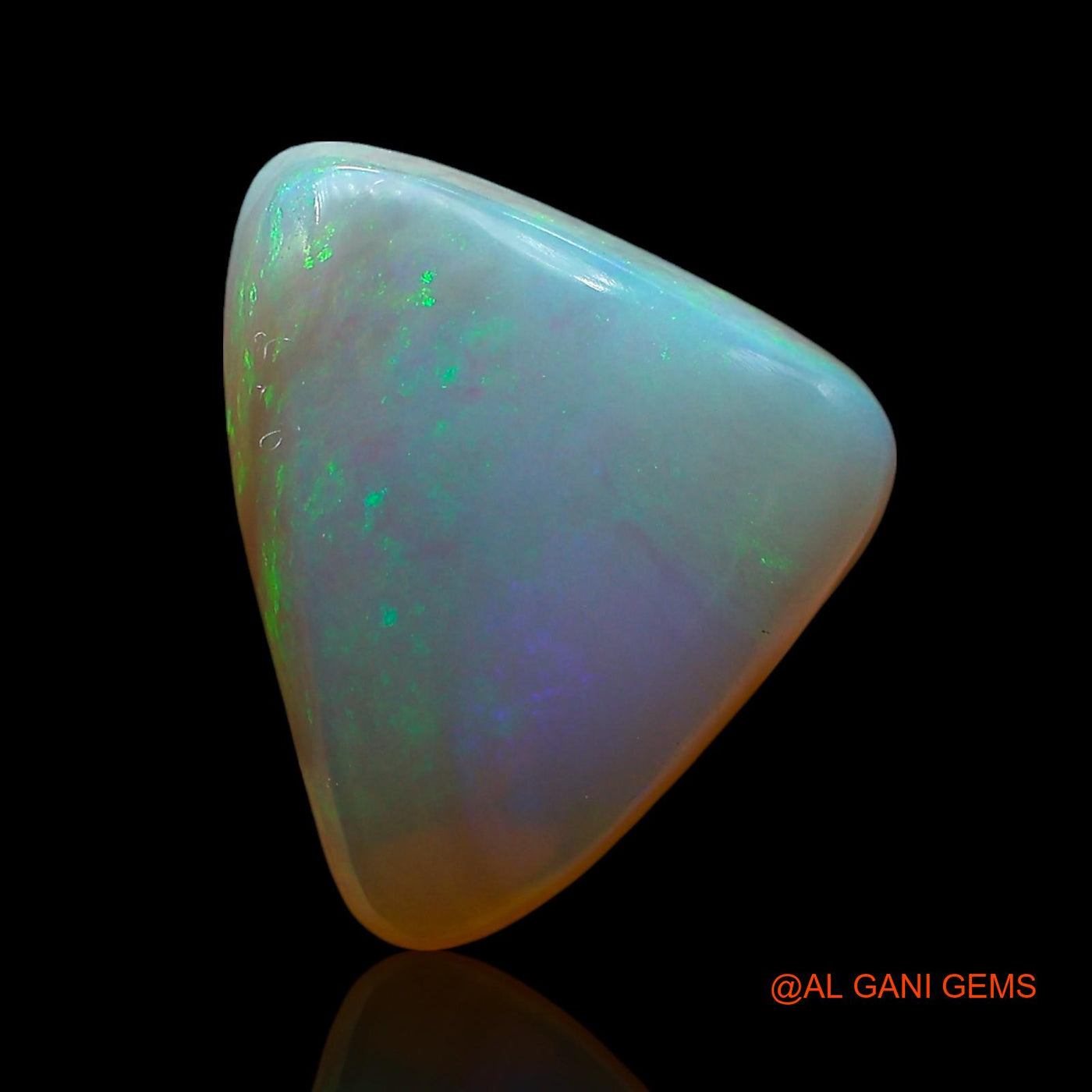 5.00 Cts Natural Australian Fire Opal Loose Gemstone Trillion Cabochon 15x12x6 mm AE-747