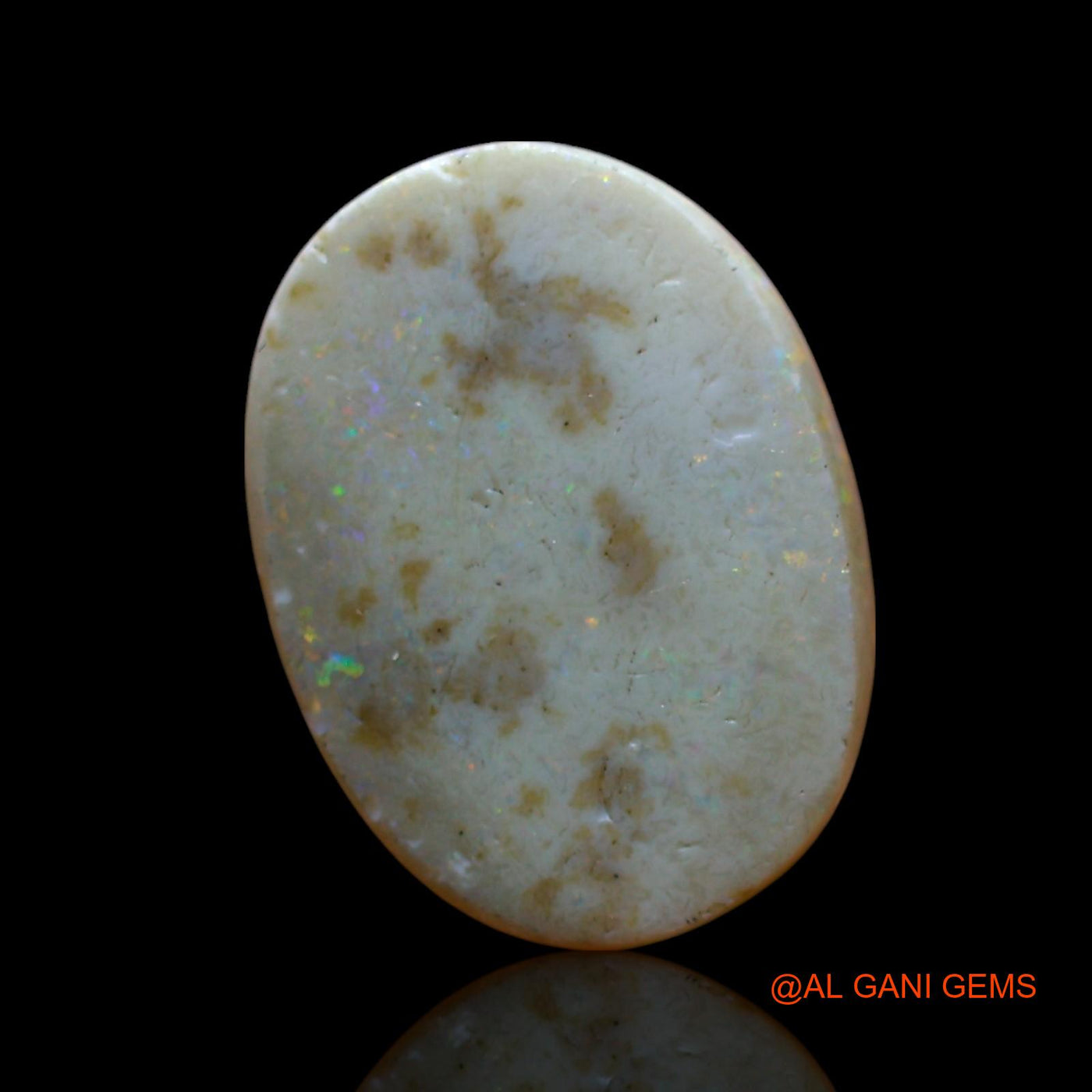 4.00 Cts Natural Australian Fire Opal Loose Gemstone Oval Cabochon 15x11x4 mm AE-748