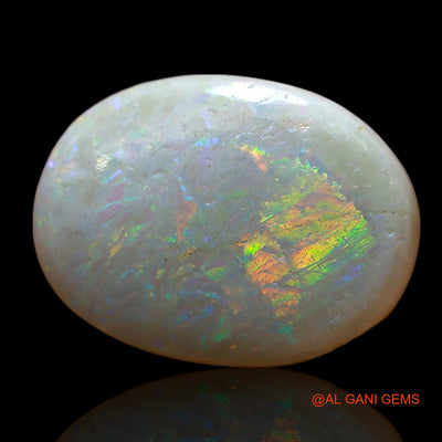 4.00 Cts Natural Australian Fire Opal Loose Gemstone Oval Cabochon 15x11x4 mm AE-748