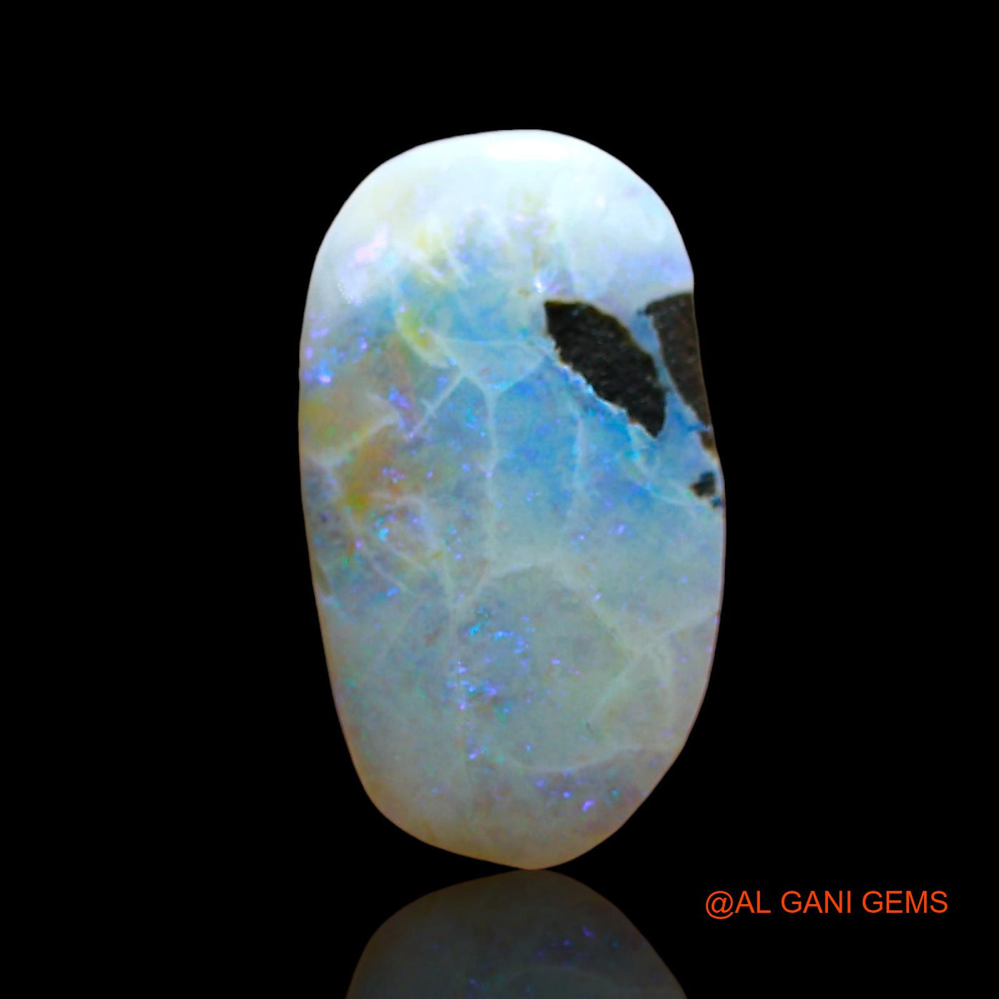5.00 Cts Natural Australian Fire Opal Loose Gemstone Fancy Cabochon 17x9x5 mm AE-74