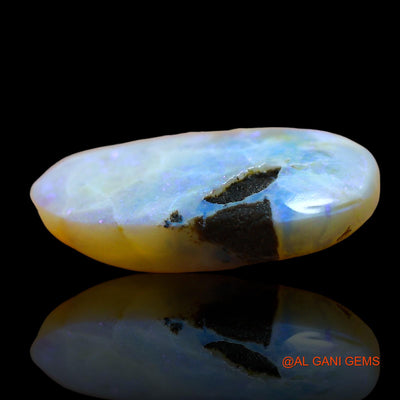 5.00 Cts Natural Australian Fire Opal Loose Gemstone Fancy Cabochon 17x9x5 mm AE-74