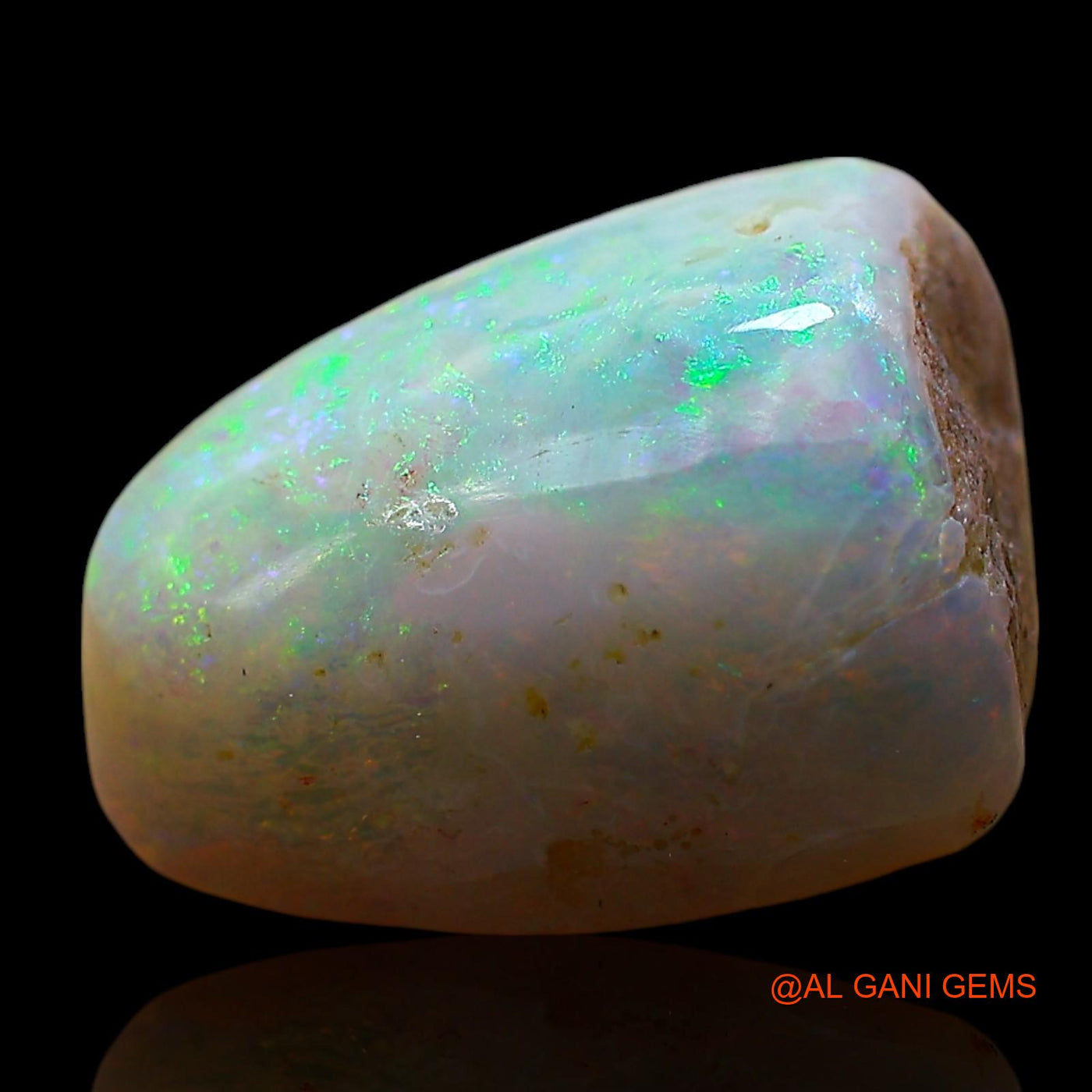 Natural Untreated Fire Opal Loose Gemstone Fancy Cabochon From Australia 7.00 Cts 14x12x7 mm AE-754