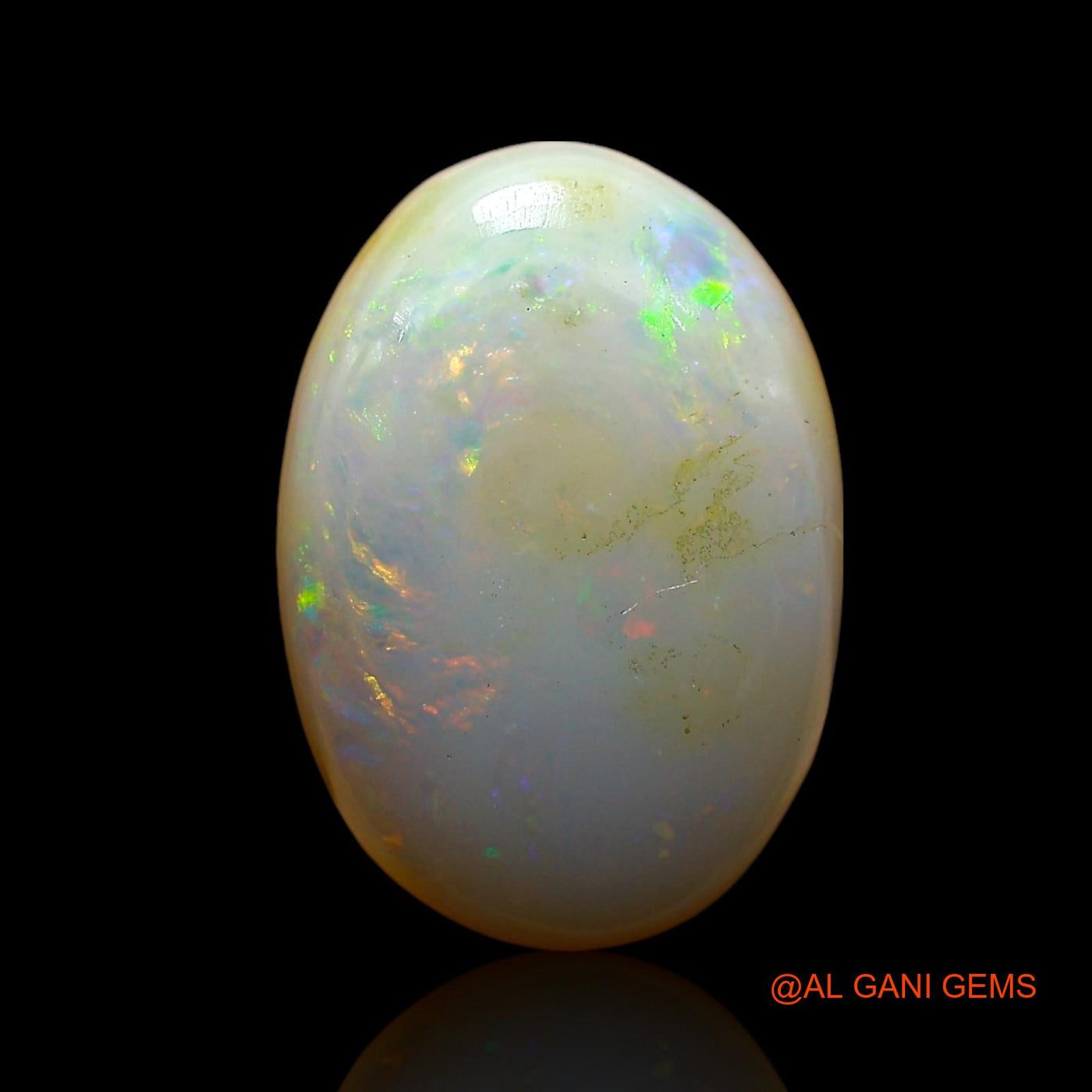 7.00 Cts Natural Australian Fire Opal Loose Gemstone Oval Cabochon 15x10x6 mm AE-755