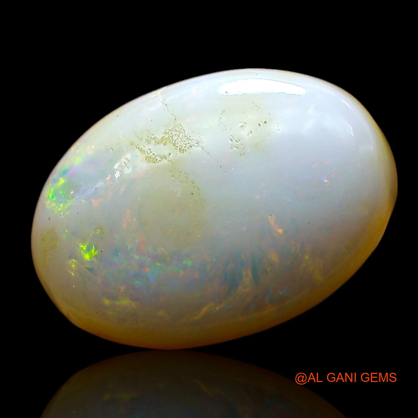 7.00 Cts Natural Australian Fire Opal Loose Gemstone Oval Cabochon 15x10x6 mm AE-755