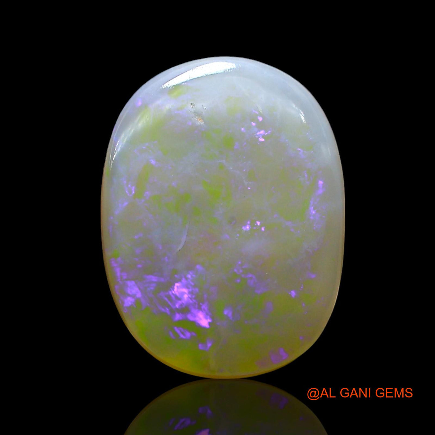 Natural Fire Opal Gemstone 5.00 Cts Loose Oval Cabochon From Australia 15x11x3 mm AE-757