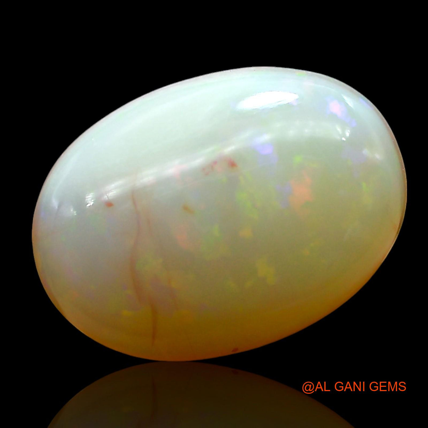 6.00 Cts Unheated Australian Fire Opal Loose Gemstone Oval Cabochon Natural 16x11x5 mm AE-758