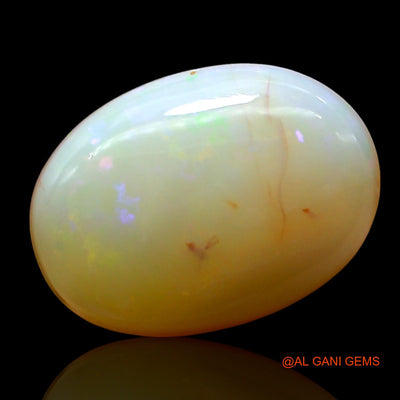 6.00 Cts Unheated Australian Fire Opal Loose Gemstone Oval Cabochon Natural 16x11x5 mm AE-758