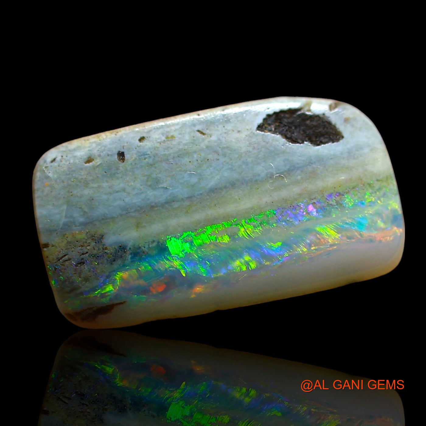 3.00 Cts Unheated Australian Fire Opal Loose Gemstone Square Cabochon Natural 16x9x3 mm AE-75