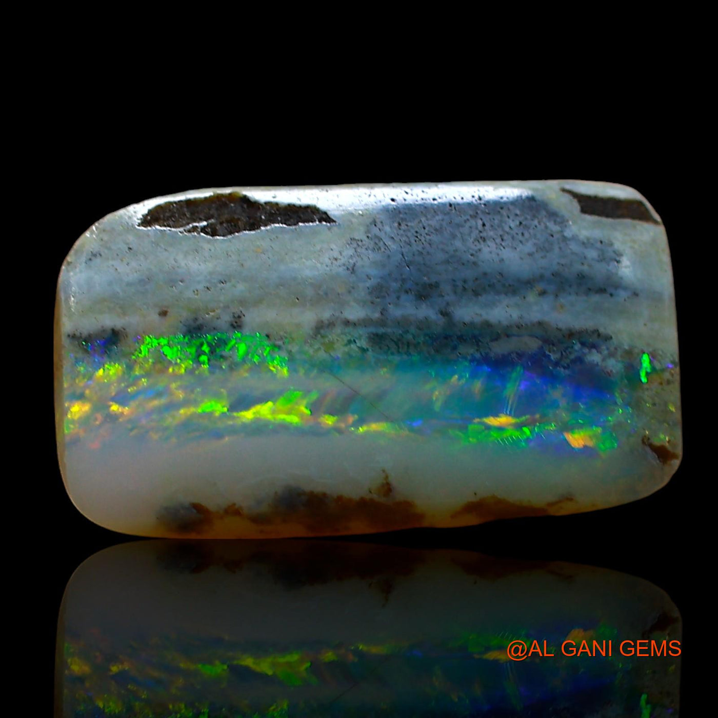 3.00 Cts Unheated Australian Fire Opal Loose Gemstone Square Cabochon Natural 16x9x3 mm AE-75