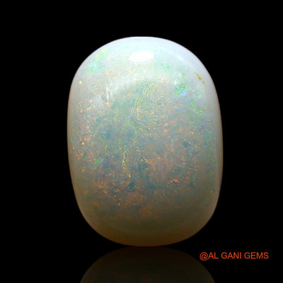 Natural Fire Opal Gemstone 7.00 Cts Loose Oval Cabochon From Australia 14x10x6 mm AE-760