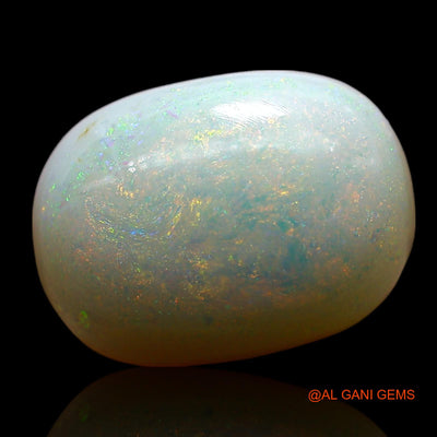 Natural Fire Opal Gemstone 7.00 Cts Loose Oval Cabochon From Australia 14x10x6 mm AE-760