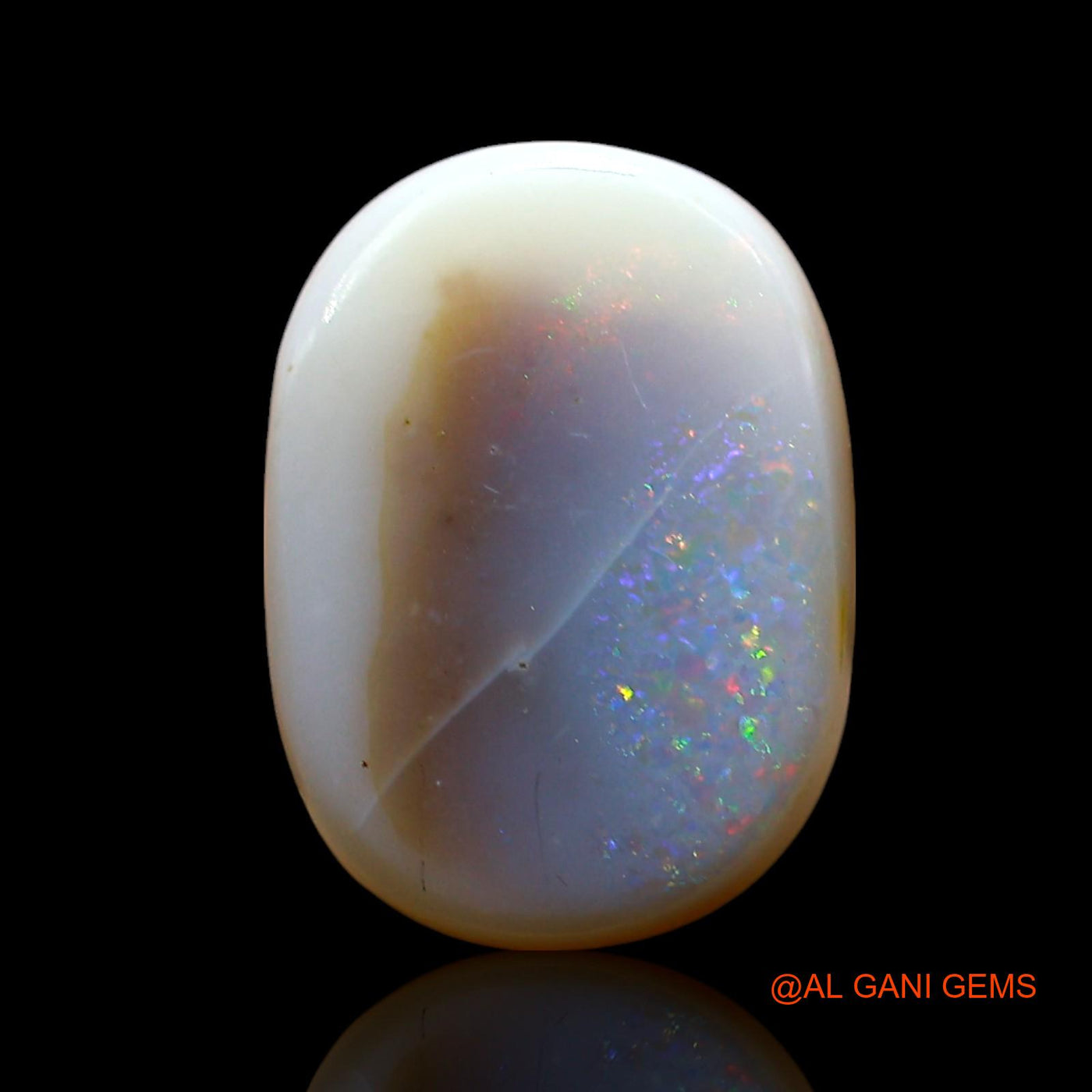 Natural Fire Opal Gemstone 7.00 Cts Loose Oval Cabochon From Australia 14x10x6 mm AE-760