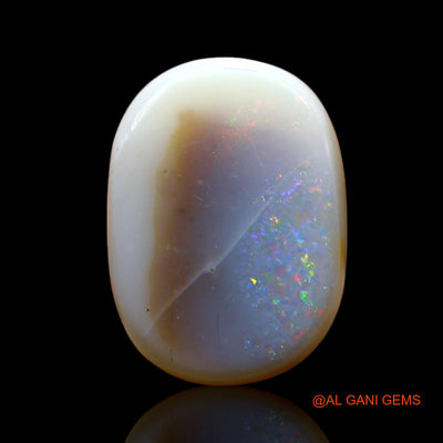 Natural Fire Opal Gemstone 7.00 Cts Loose Oval Cabochon From Australia 14x10x6 mm AE-760