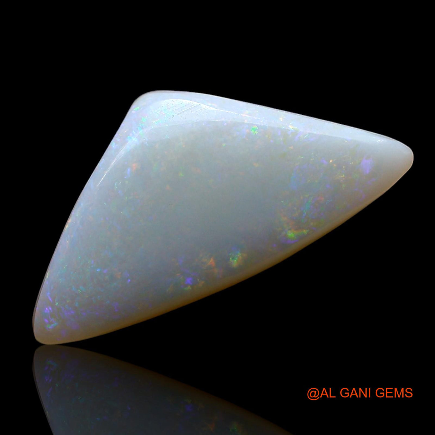 3.00 Cts Natural Australian Fire Opal Loose Gemstone Trillion Cabochon 18x9x3 mm AE-761