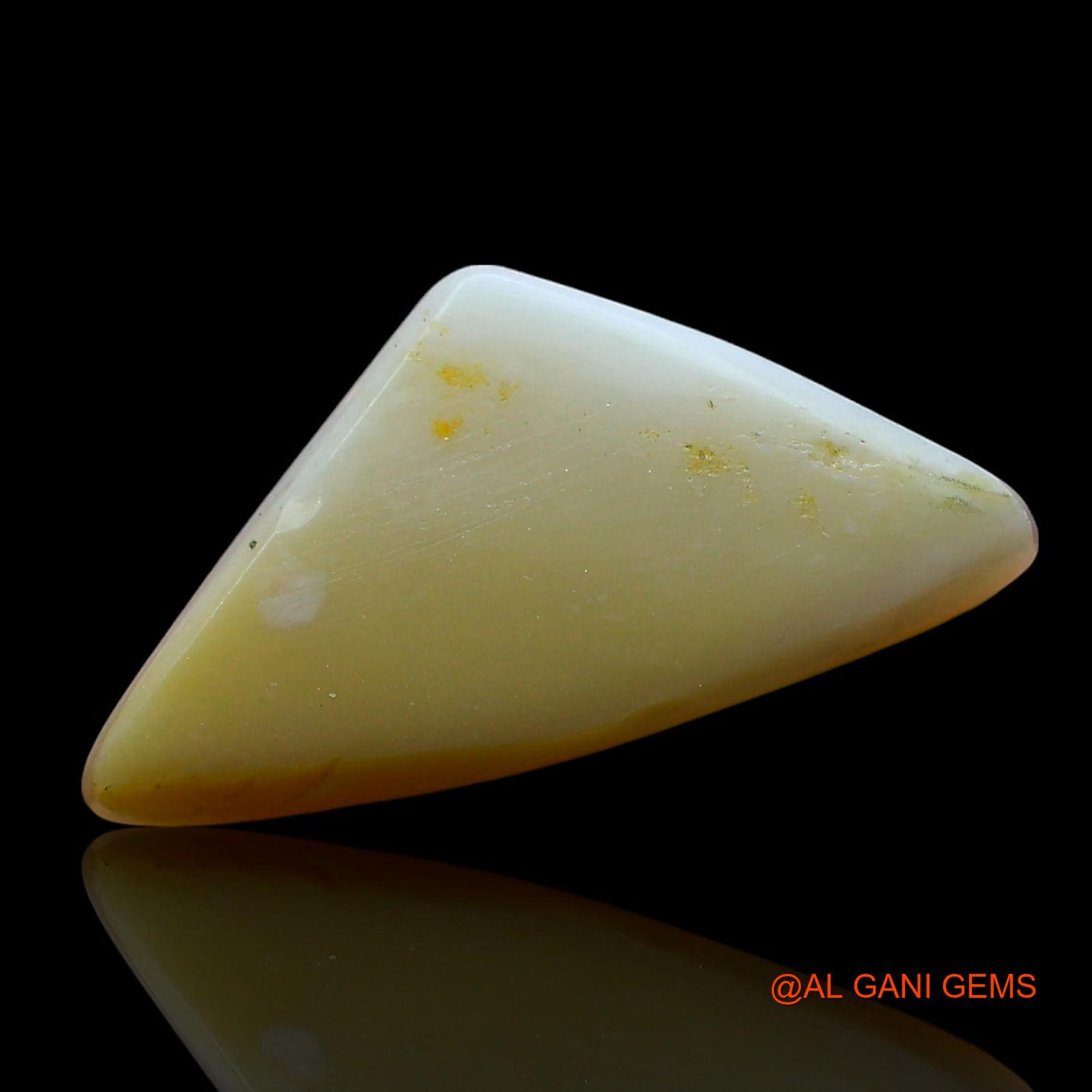 3.00 Cts Natural Australian Fire Opal Loose Gemstone Trillion Cabochon 18x9x3 mm AE-761