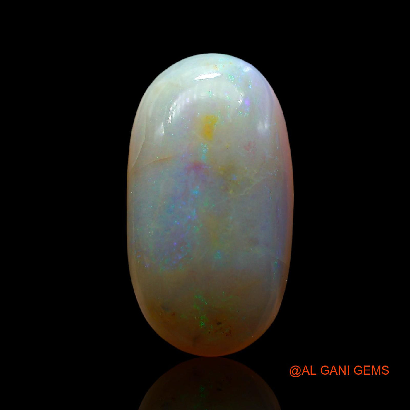 5.00 Cts Unheated Australian Fire Opal Loose Gemstone Oval Cabochon Natural 17x9x5 mm AE-762