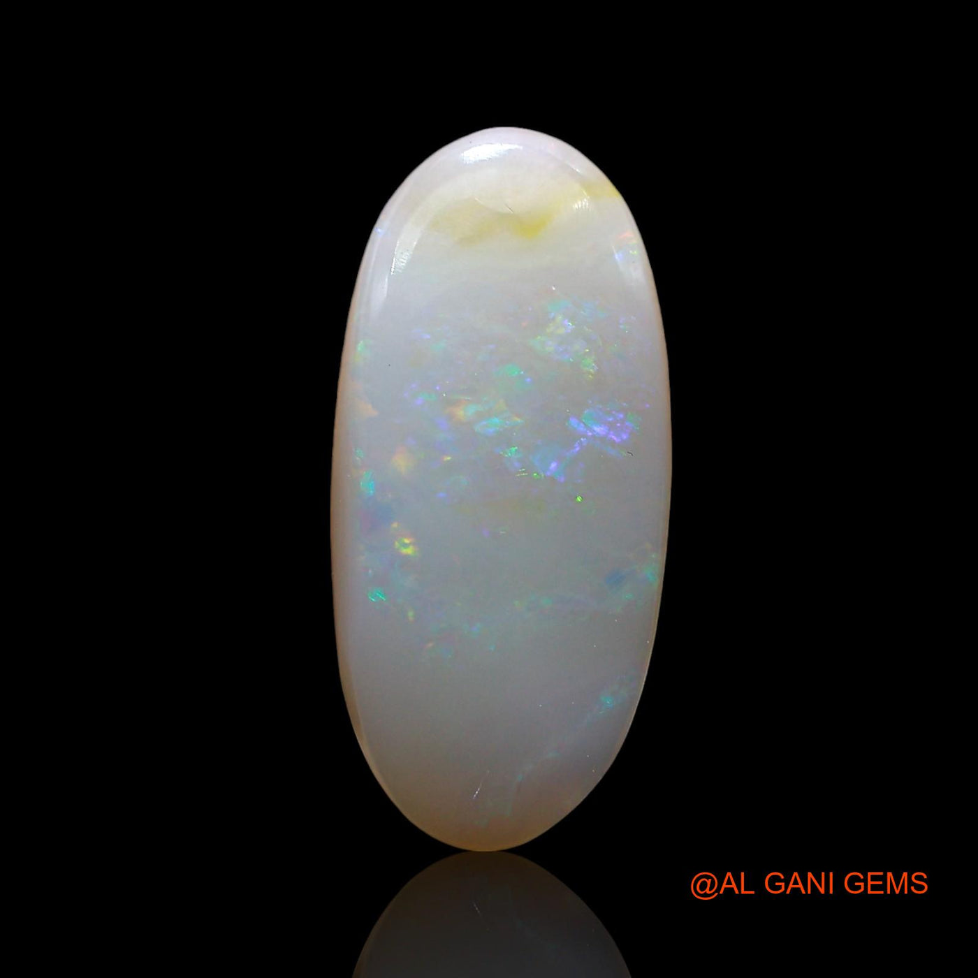 Natural Untreated Fire Opal Loose Gemstone Oval Cabochon From Australia 3.00 Cts 18x8x3 mm AE-763