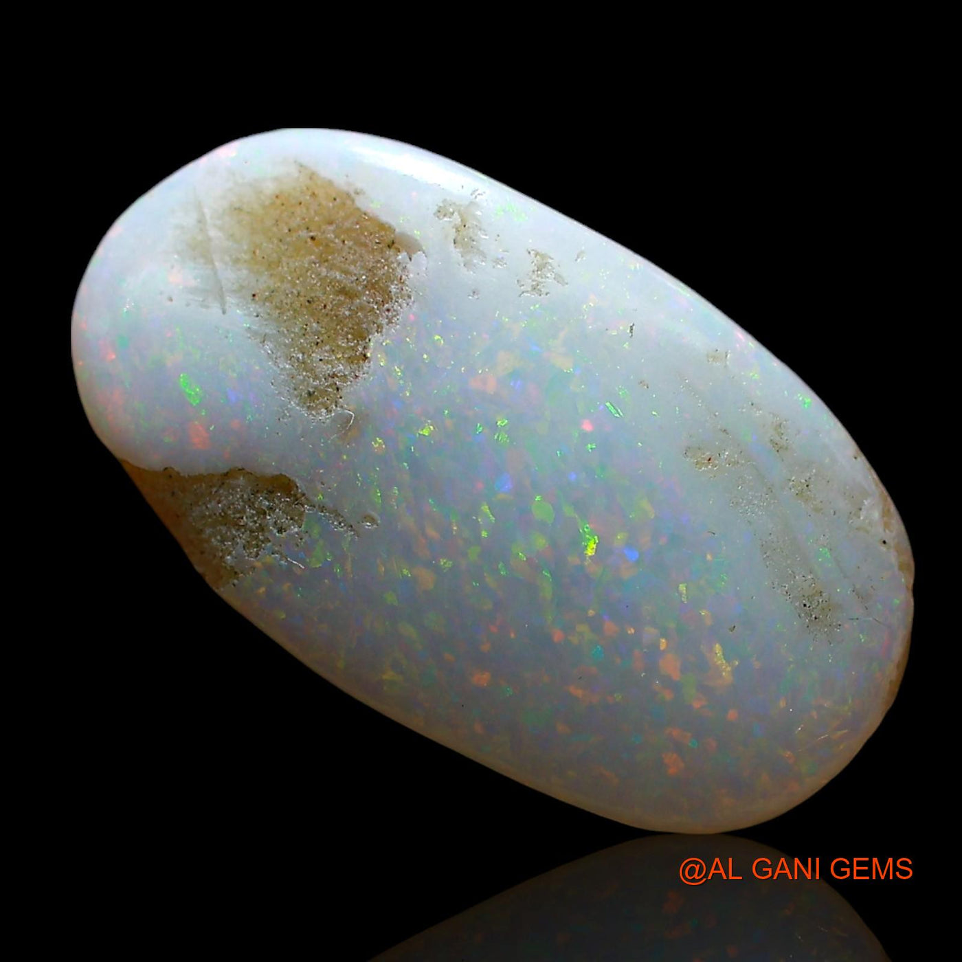 2.00 Cts Natural Australian Fire Opal Loose Gemstone Oval Cabochon 17x10x2 mm AE-764
