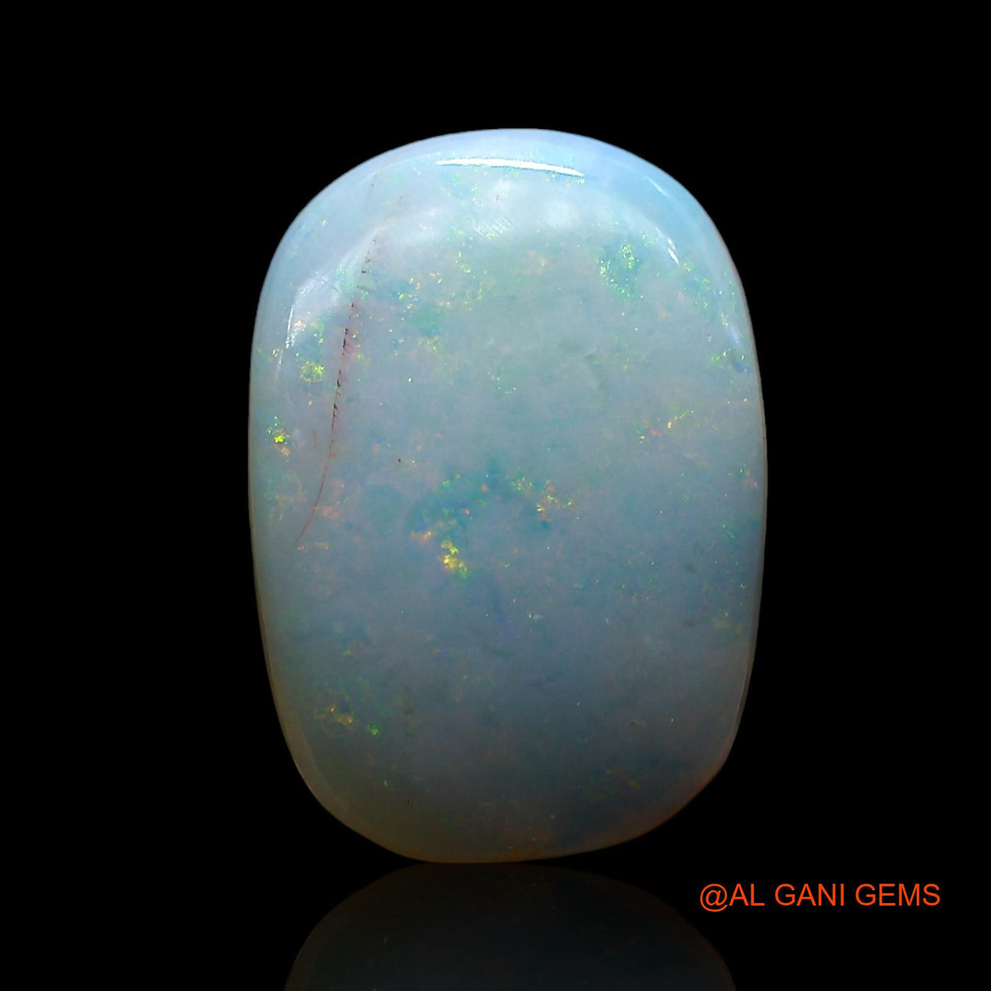 Natural Fire Opal Gemstone 5.00 Cts Loose Oval Cabochon From Australia 15x11x4 mm AE-765