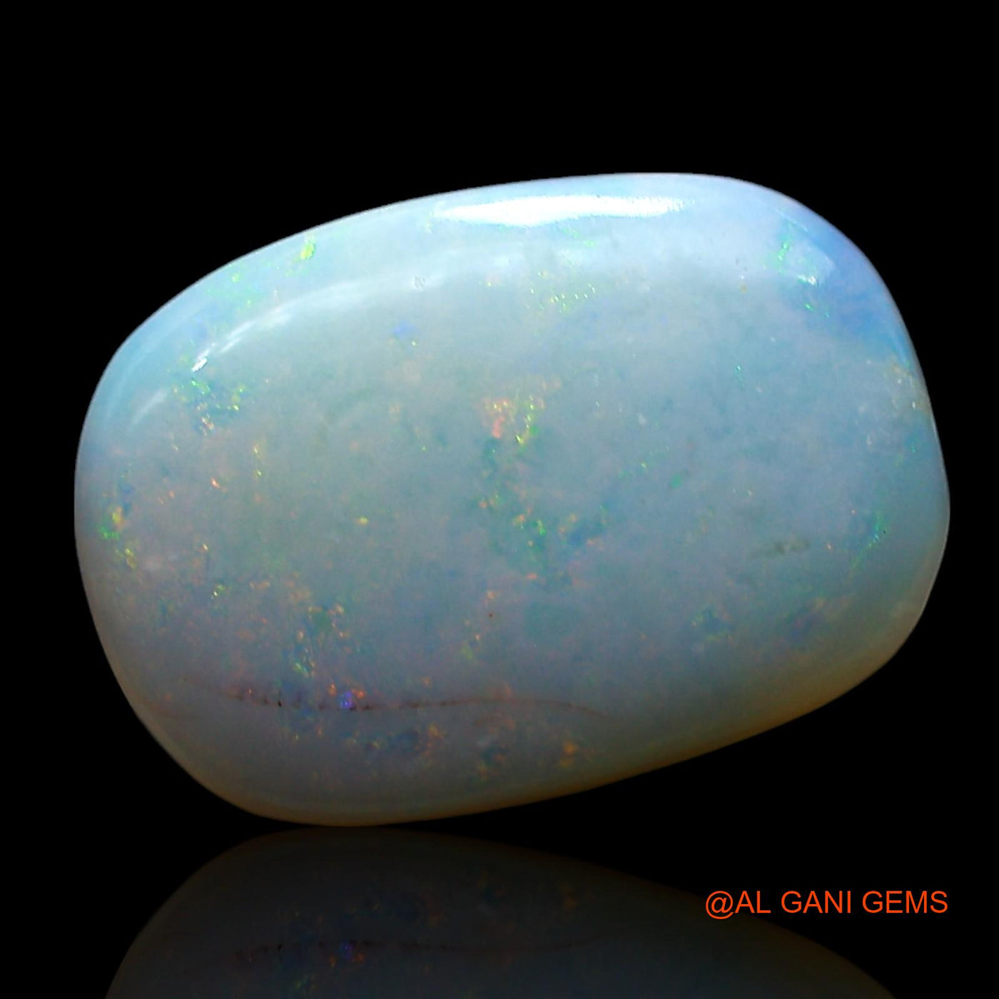 Natural Fire Opal Gemstone 5.00 Cts Loose Oval Cabochon From Australia 15x11x4 mm AE-765