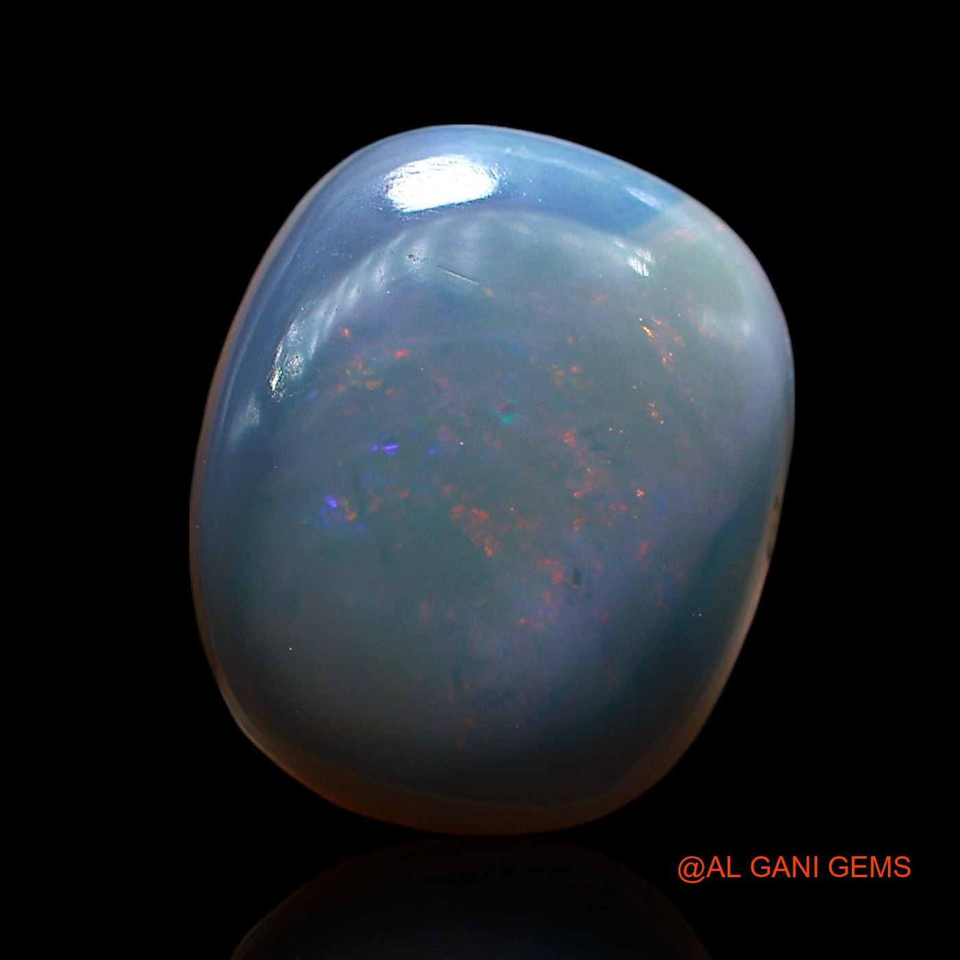 Natural Fire Opal Gemstone 9.00 Cts Loose Oval Cabochon From Australia 14x12x6 mm AE-767