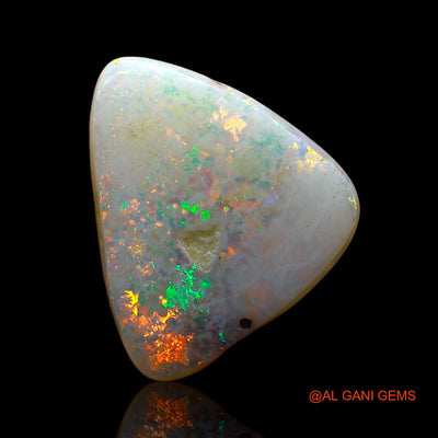 Natural Fire Opal Gemstone 4.00 Cts Loose Trillion Cabochon From Australia 14x12x3 mm AE-768